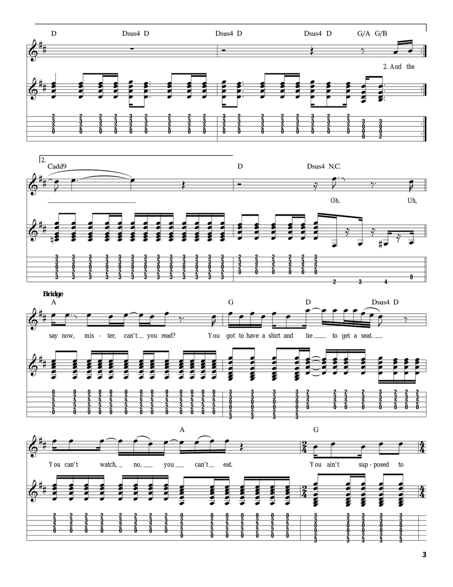 Signs Signs Acoustic Guitar scores gallery preview page 3