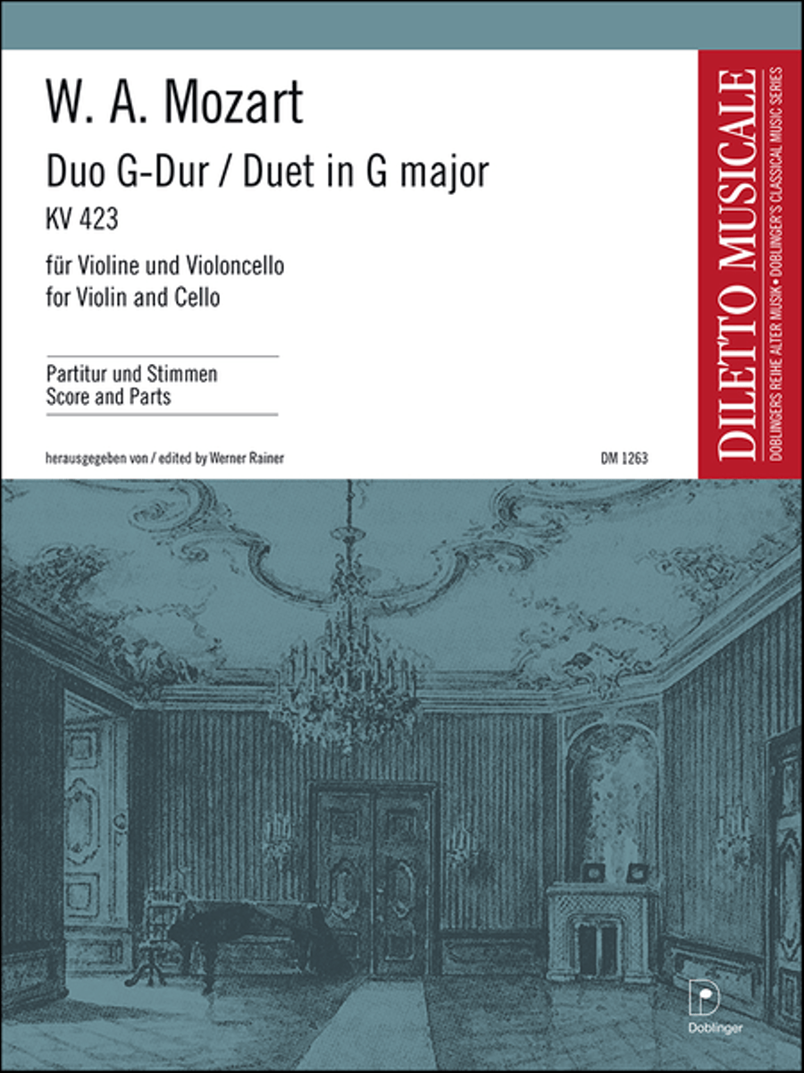 Duo G-Dur KV 423 Violin scores gallery preview page 1