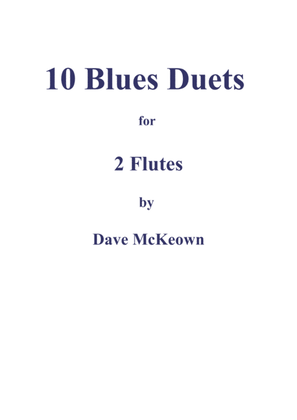 Book cover for 10 Blues Duets for Flute
