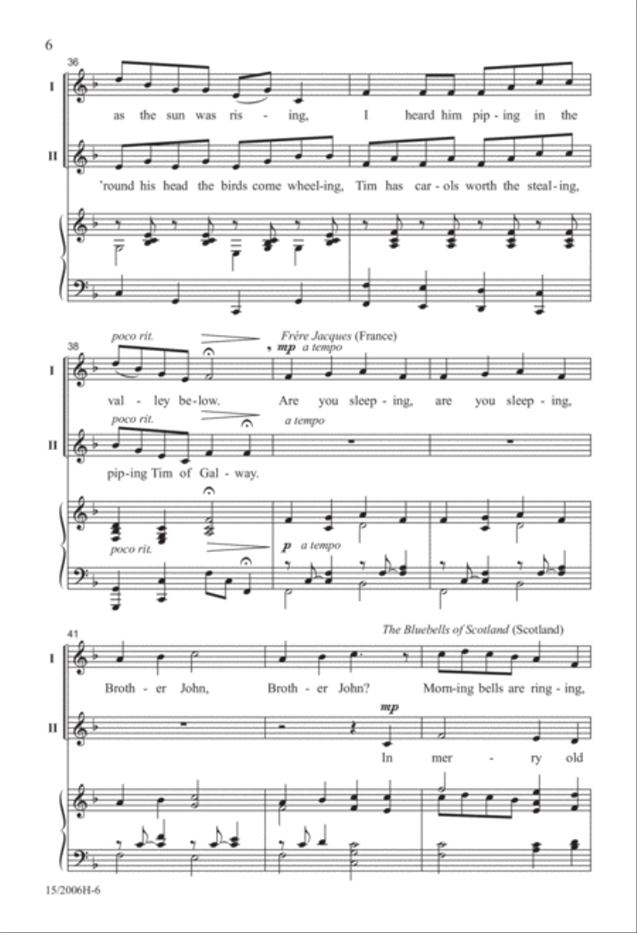Around the World...in About Three Minutes 2-Part scores gallery preview page 6