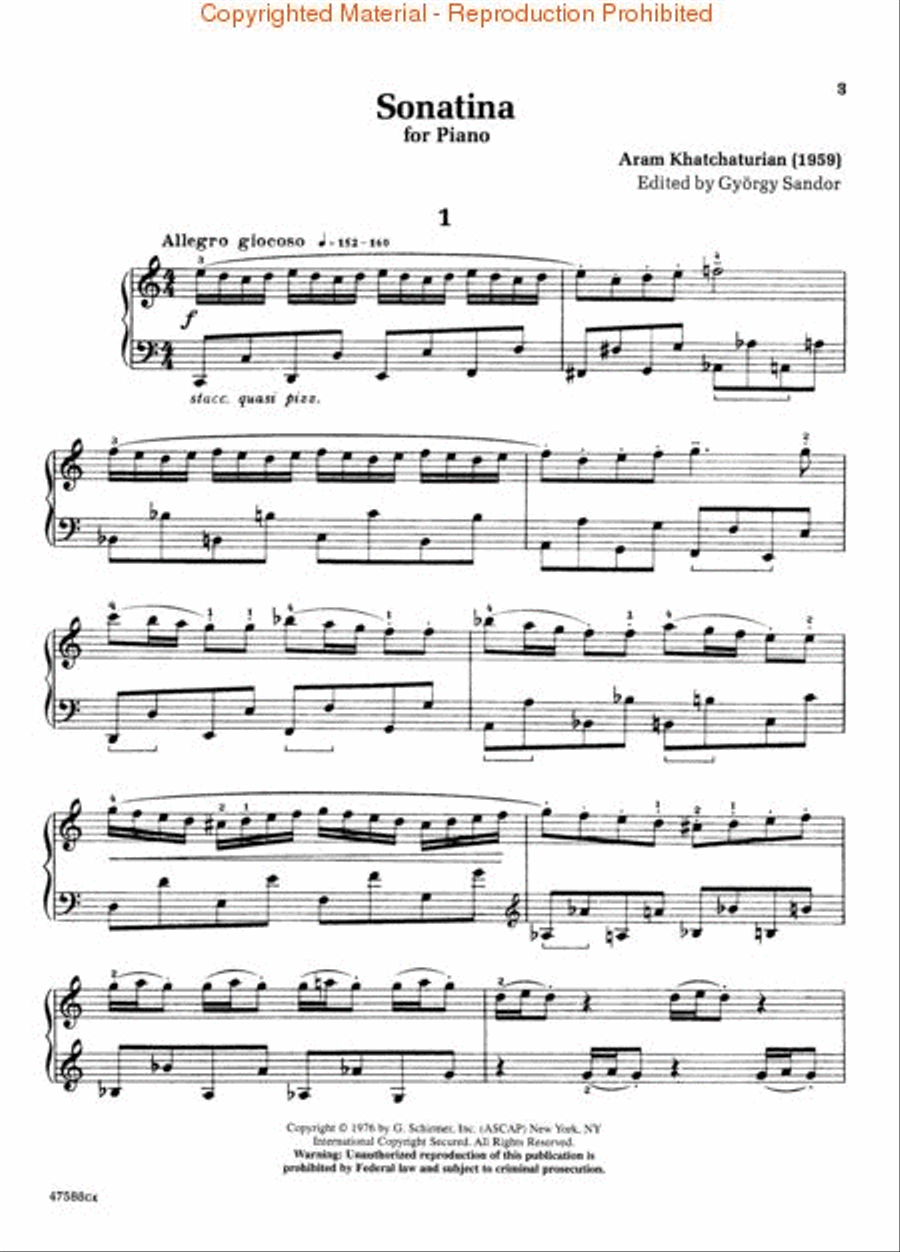 Sonatina (1959) Piano Solo scores gallery preview page 2