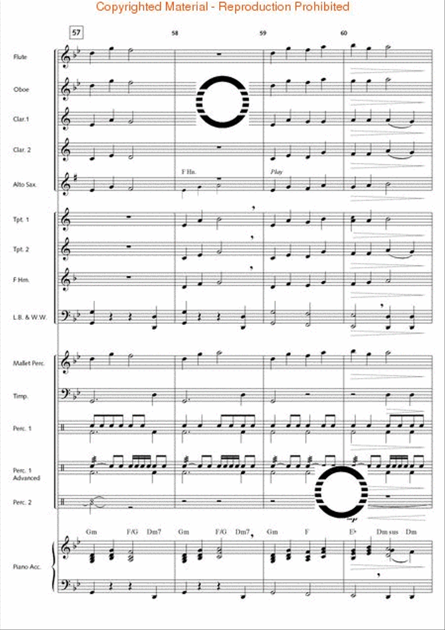 Thunderbolt Peak (Concert March) Concert Band scores gallery preview page 16