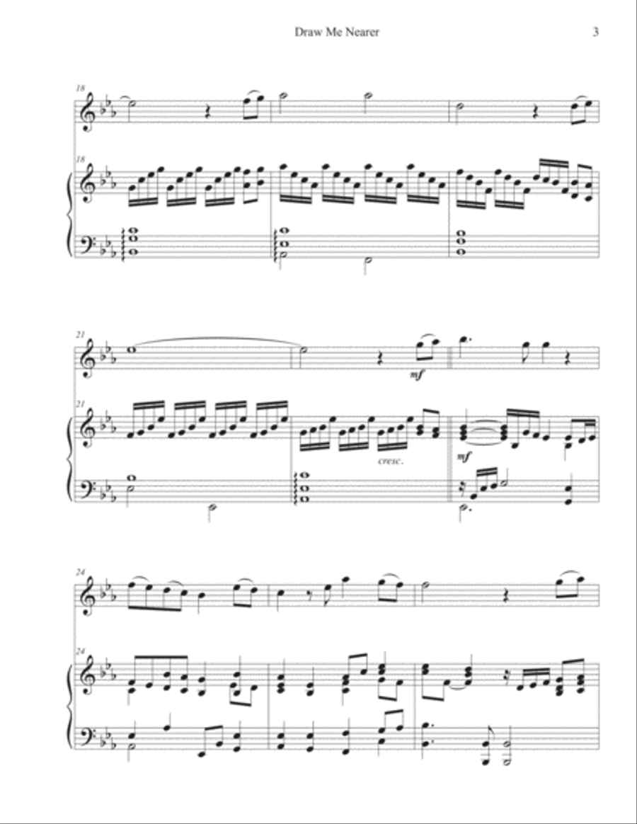 I Am Thine, O Lord Violin Solo scores gallery preview page 3