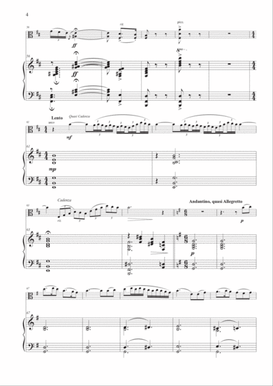 Scheherazade for Viola and Piano Chamber Music scores gallery preview page 4