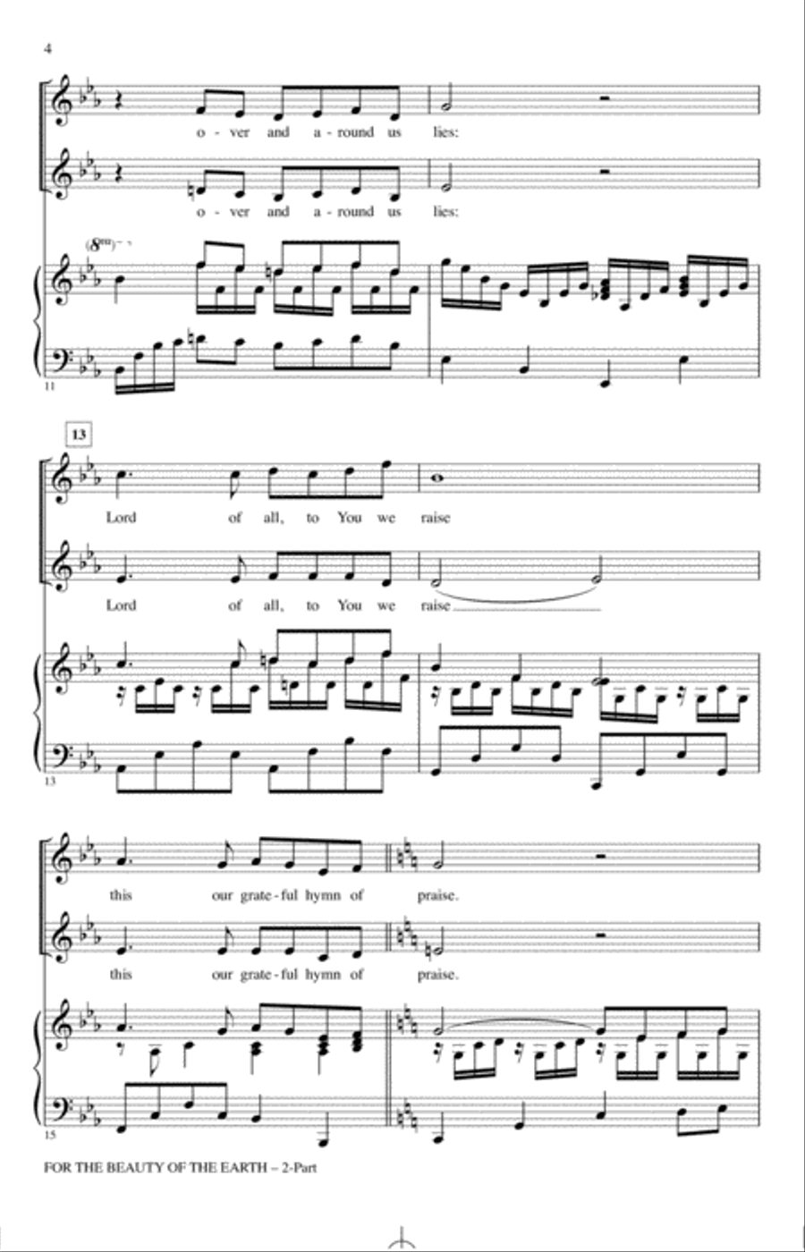 For The Beauty Of The Earth 2-Part scores gallery preview page 3