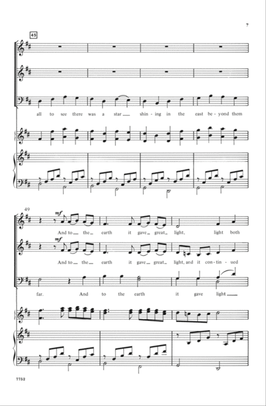 The First Noel / Pachelbel's Canon Choir scores gallery preview page 6