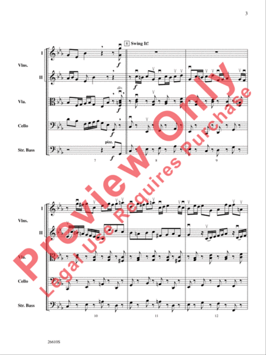 Bach's Lunch Bach's Lunch String Orchestra scores gallery preview page 4