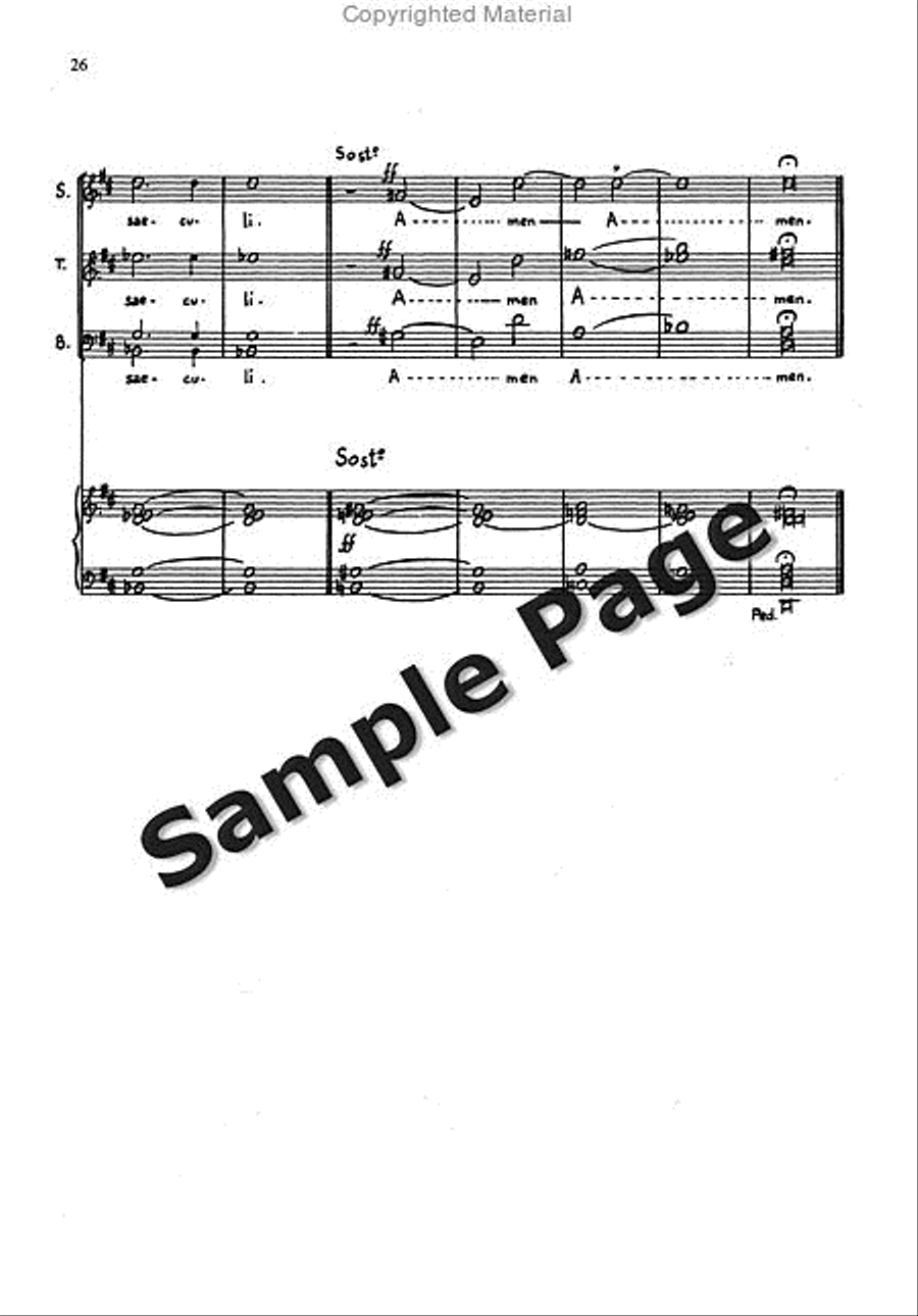 Messa Breve For Mixed Choir (3 Voices Stb) And Organ STB scores gallery preview page 25