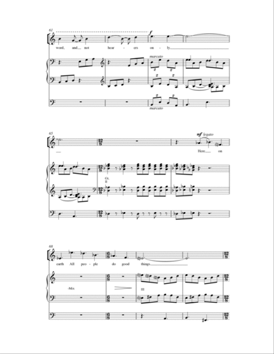 Be Ye Doers Of The Word 4-Part scores gallery preview page 9
