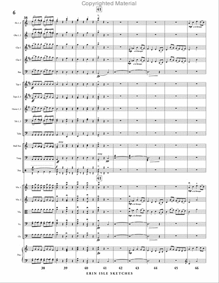 Erin Isle Sketches Erin Isle Sketches Full Orchestra scores gallery preview page 7