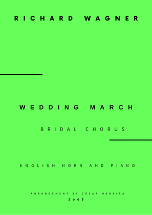 Wedding March (Bridal Chorus) - English Horn and Piano (Full Score and Parts)