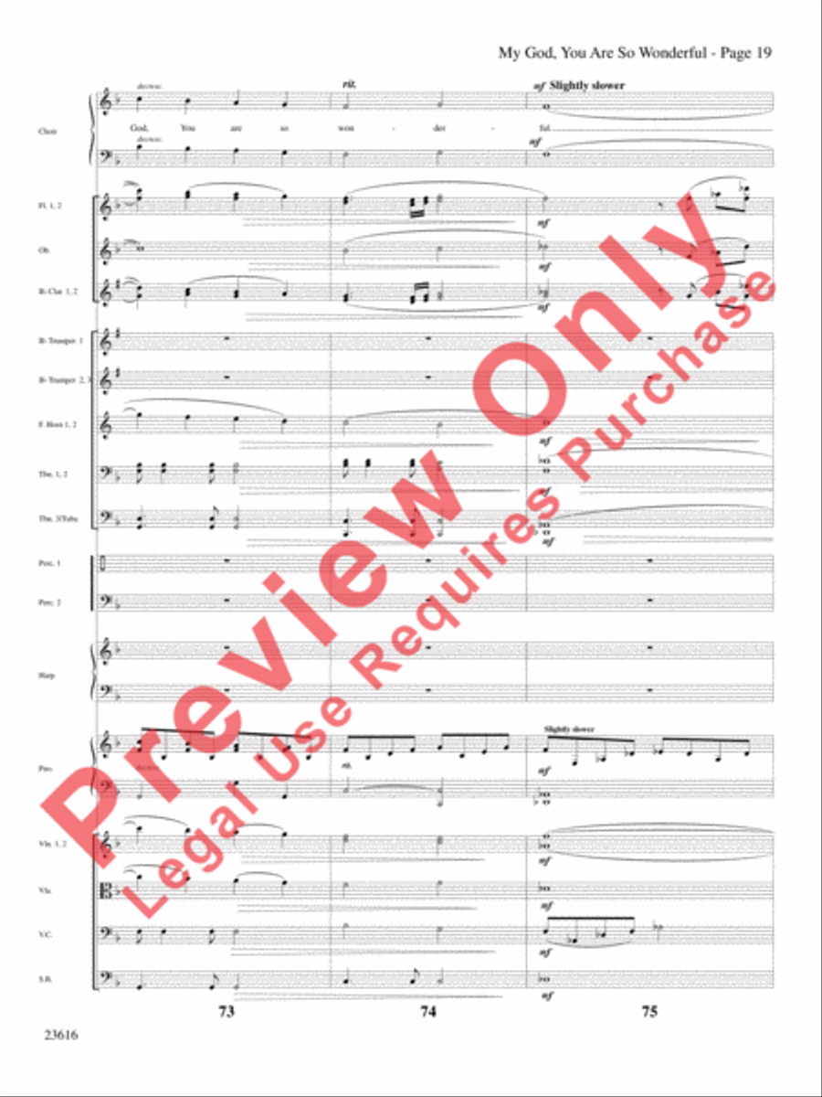 My God, You Are So Wonderful Choir scores gallery preview page 20