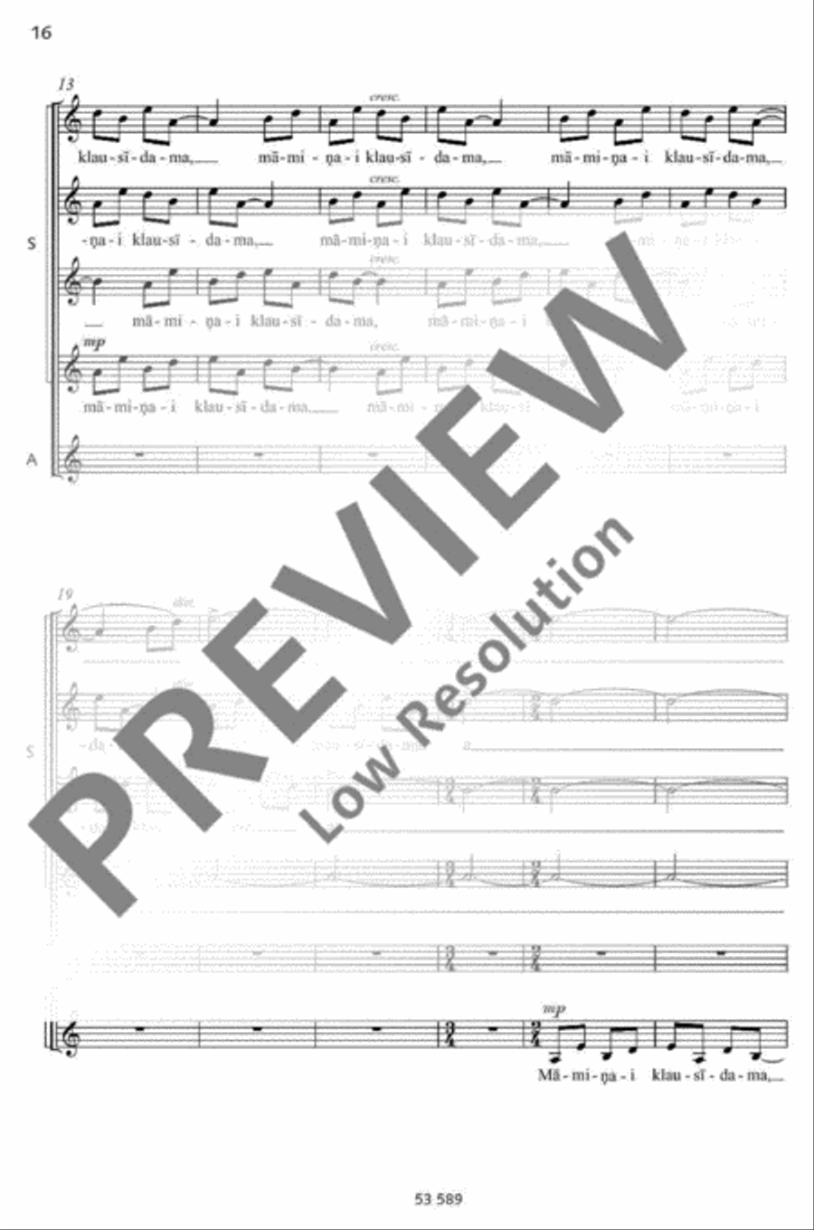 Dzimtene Women's Choir scores gallery preview page 17