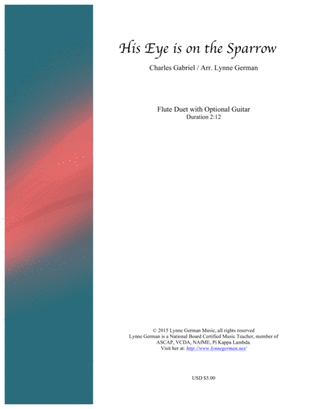 Book cover for His Eye is on the Sparrow