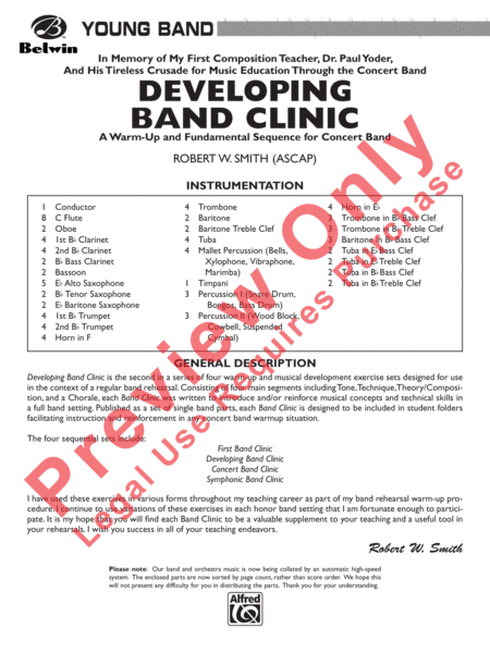 Developing Band Clinic