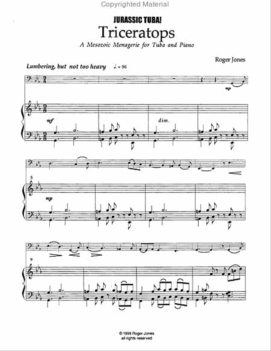 Jurassic Tuba Tuba scores gallery preview page 6