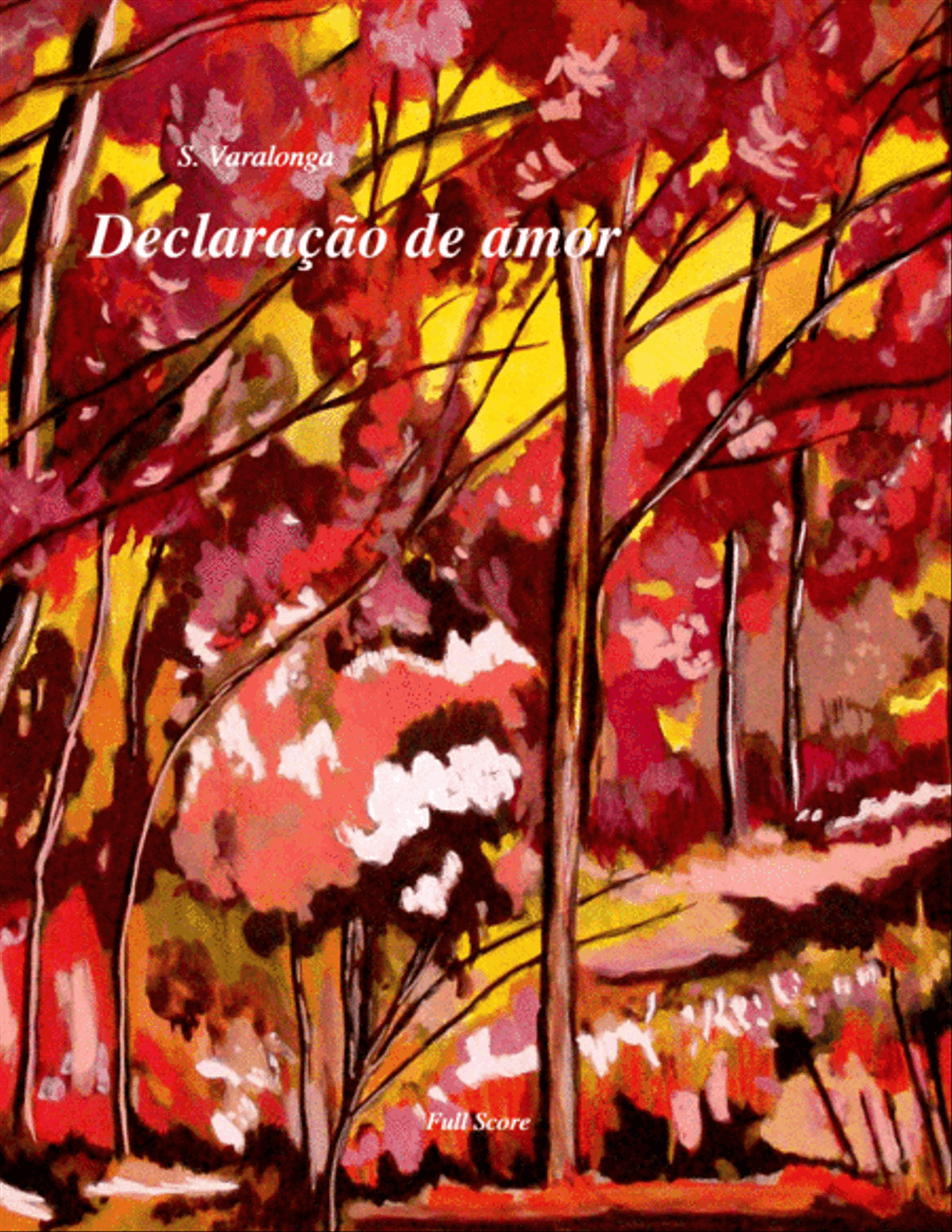 Sérgio Varalonga - Declaração de amor (Love proposal) Score+parts Full Orchestra scores gallery preview page 1