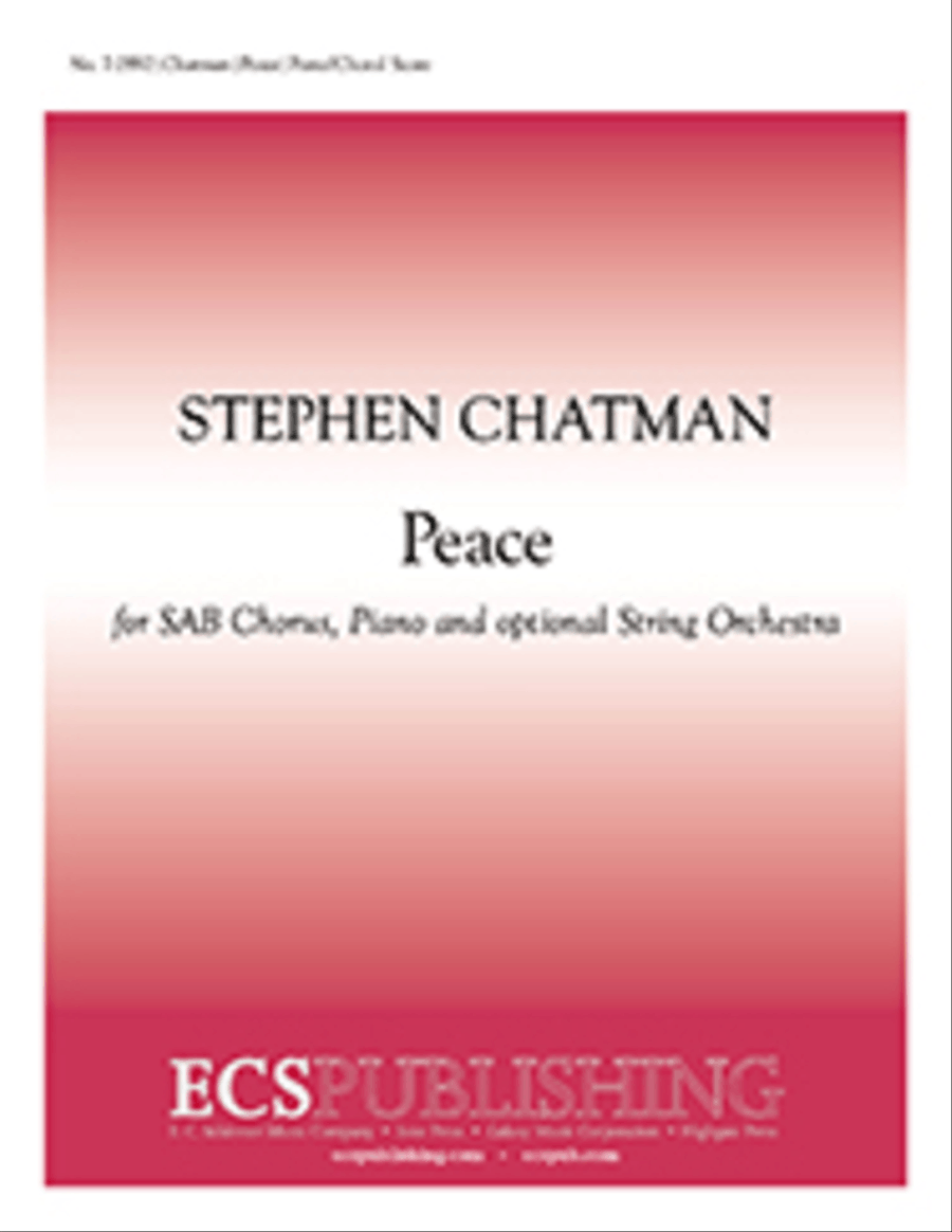 Book cover for Peace (Piano/Choral Score)