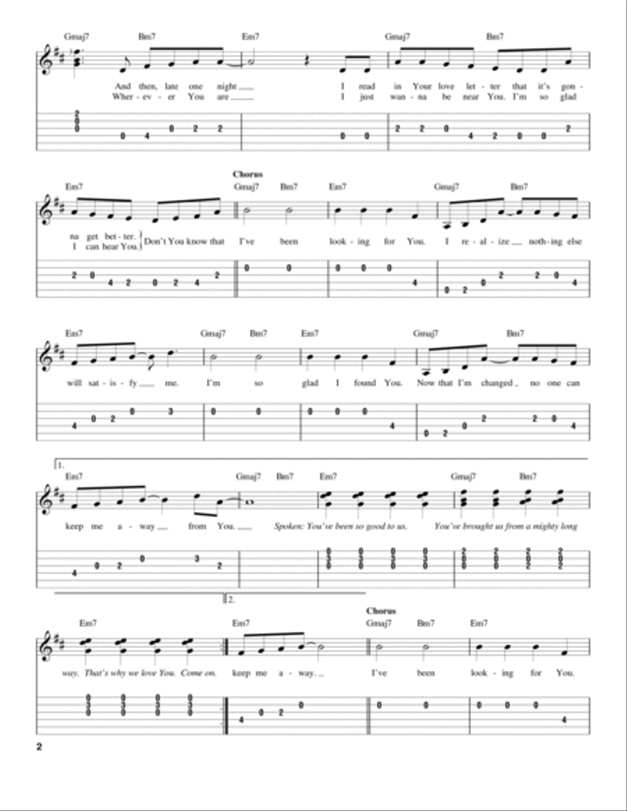 Looking For You Acoustic Guitar scores gallery preview page 2