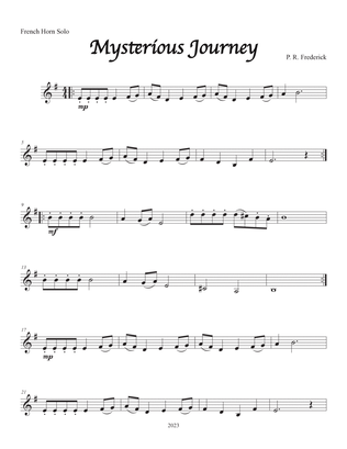 Book cover for Mysterious Journey (French horn Solo)