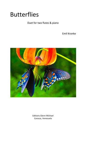 Butterflies for two flutes & piano image number null