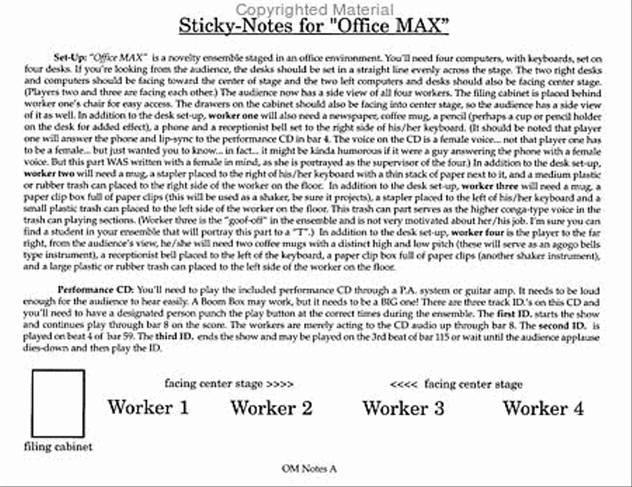 Office MAX Office MAX Percussion Ensemble scores gallery preview page 2