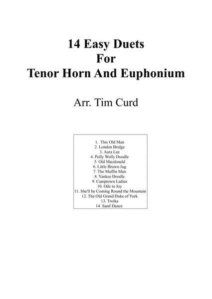 14 Easy Duets For Tenor Horn And Euphonium image number null