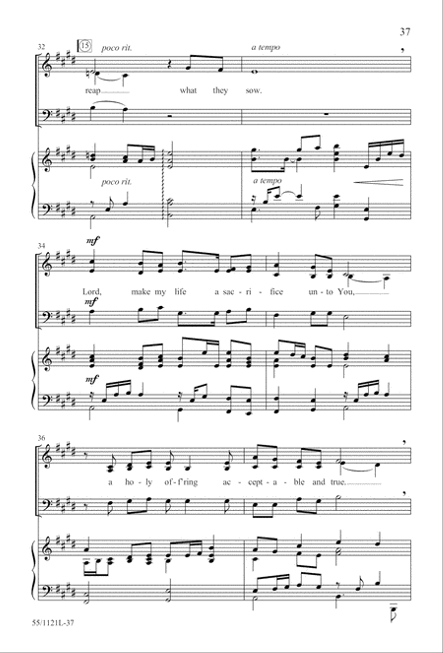 Touched by the Christ Touched by the Christ 3-Part scores gallery preview page 38