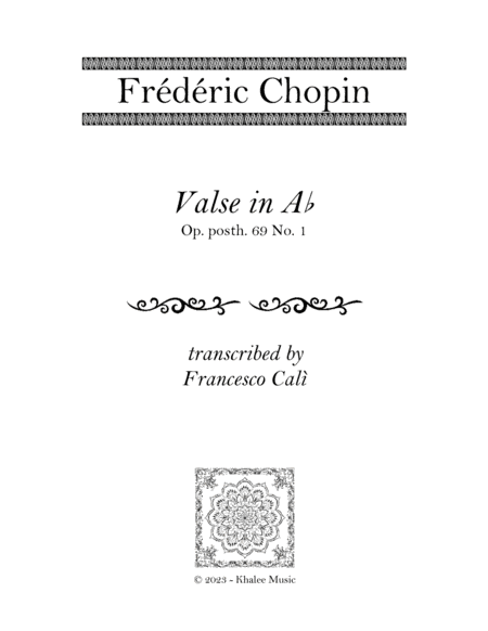 Valse in Ab (Op. 69 No. 1)