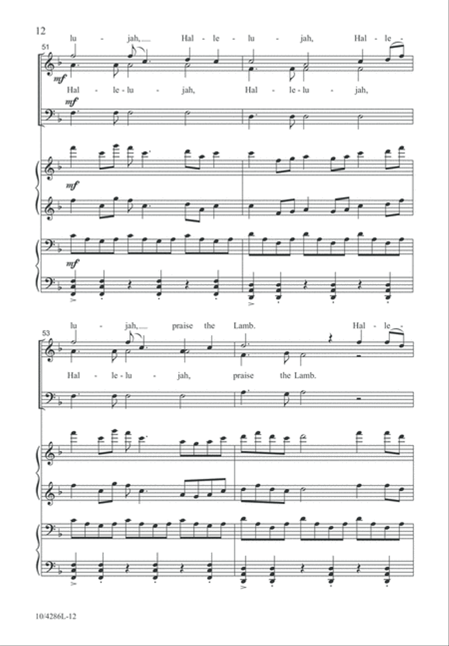 Hark, I Hear the Harps Eternal 3-Part scores gallery preview page 12