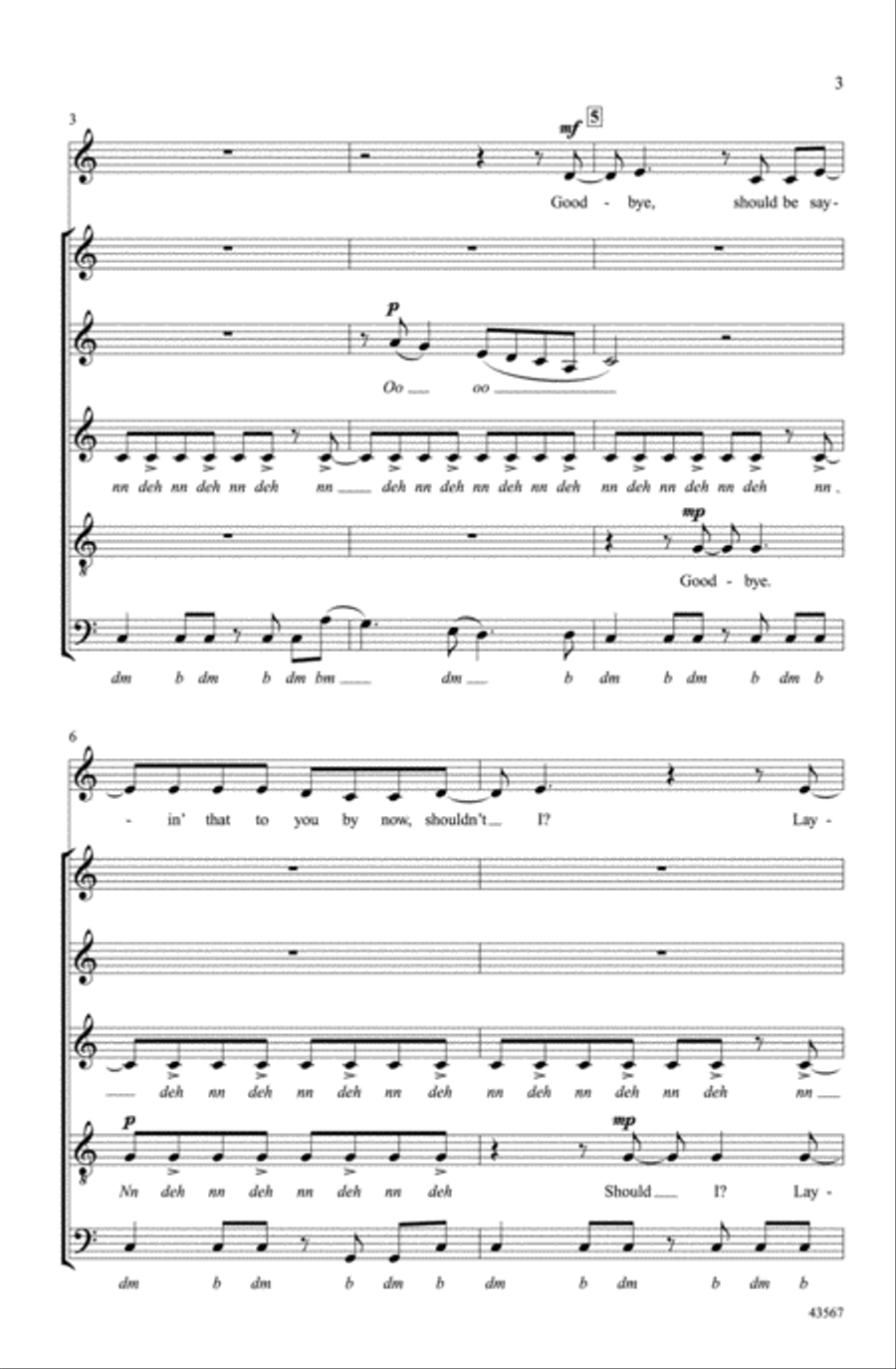 Gonna Get Over You A Cappella scores gallery preview page 2