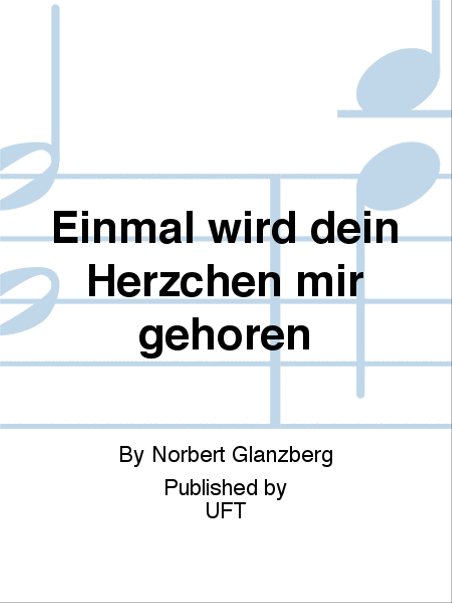 Einmal wird dein Herzchen mir gehören Voice Solo scores gallery preview page 1