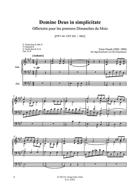 Cinq Offertoires (bearbeitet für Orgel)