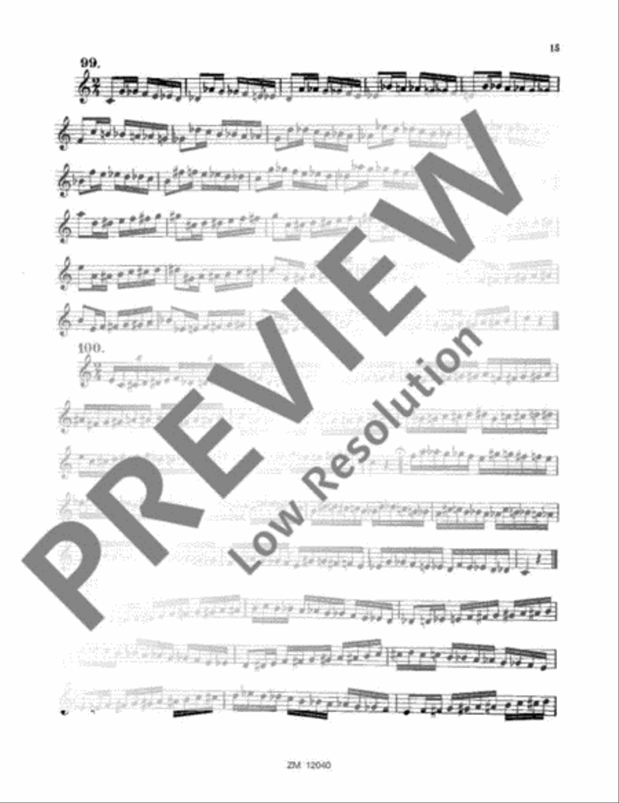 Daily Exercises Trumpet scores gallery preview page 16