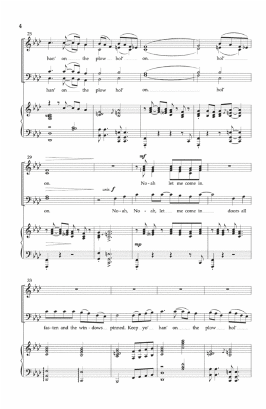 Hold On! Hold On! 4-Part scores gallery preview page 3