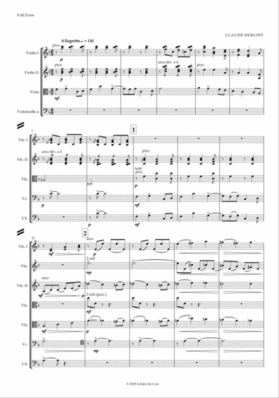 Danse (Tarantelle Styrienne) String Orchestra scores gallery preview page 2