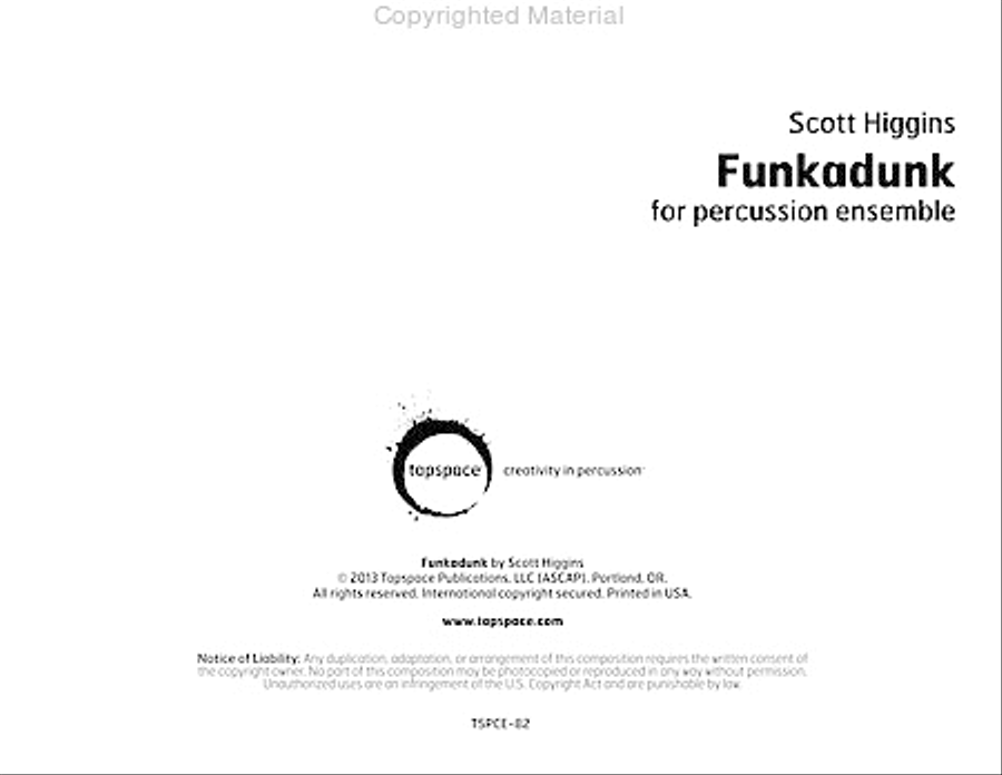 Funkadunk Percussion Ensemble scores gallery preview page 2