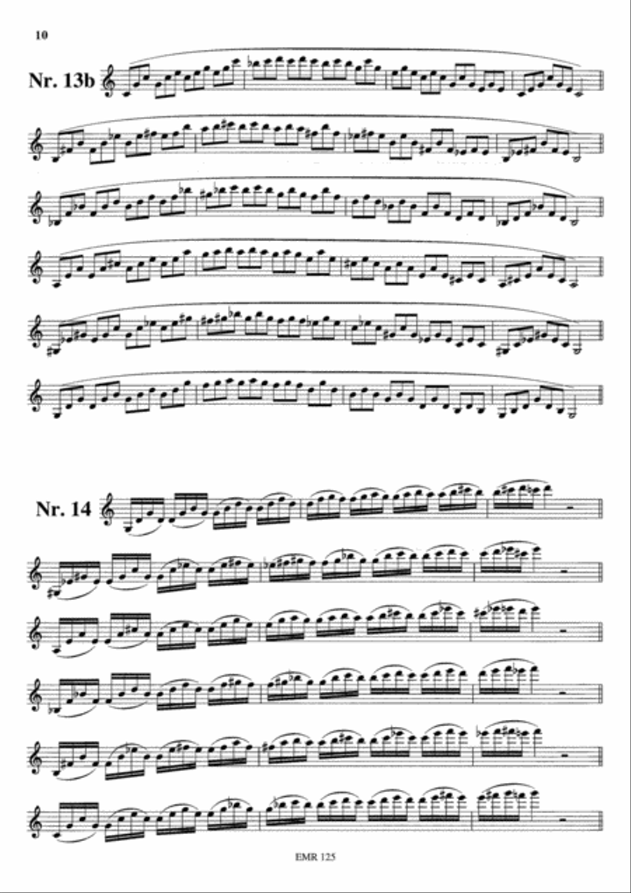 Einblasubungen / Mise en train / Warm-ups Horn scores gallery preview page 6