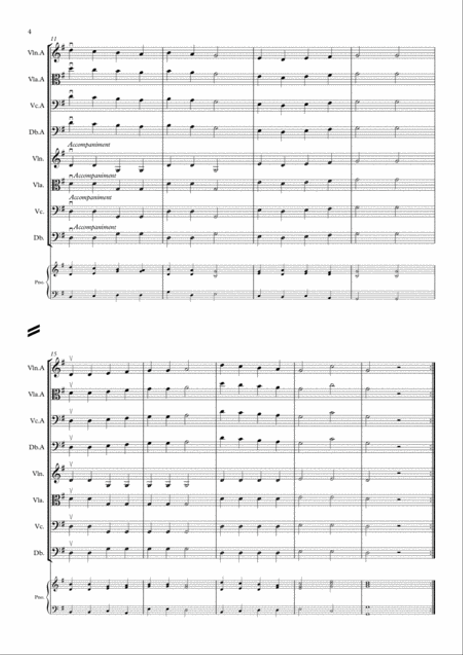Christmas Songs for Young String Orchestras - Complete Volumes 1-3; mixed difficulties String Orchestra scores gallery preview page 5