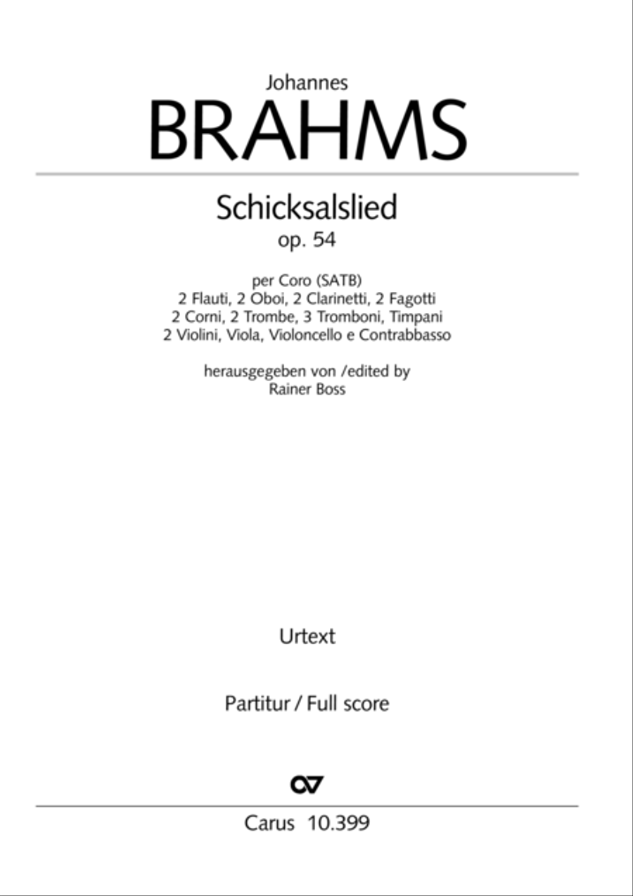 Schicksalslied, Op. 54 Schicksalslied, Op. 54 4-Part scores gallery preview page 2