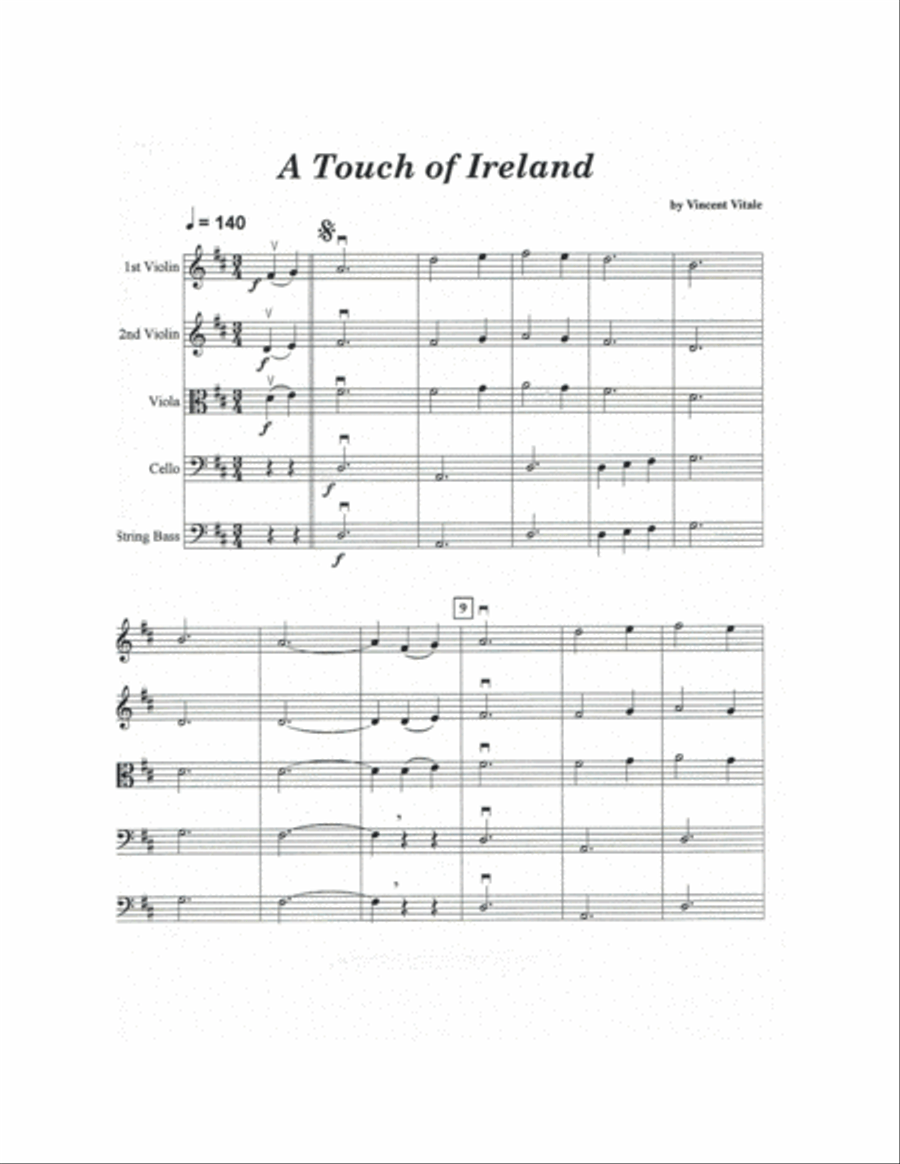 A TOUCH OF IRELAND String Orchestra scores gallery preview page 3