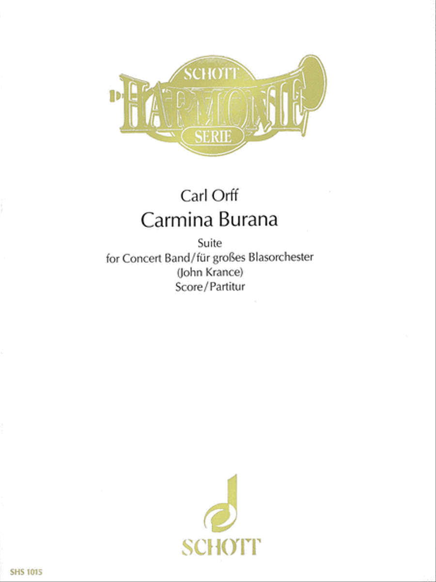 Carmina Burana Carmina Burana Concert Band scores gallery preview page 1