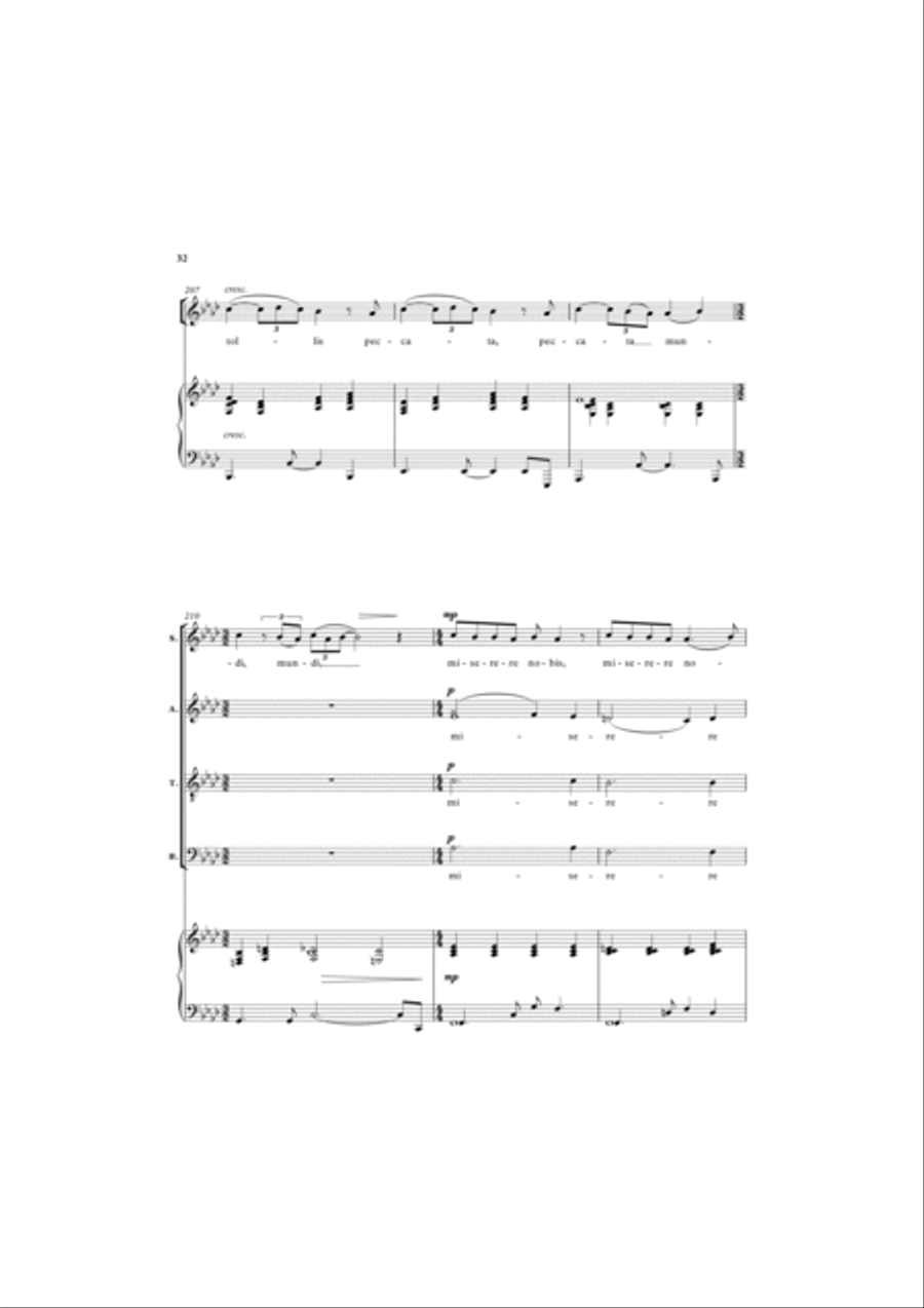 A Little Jazz Mass 4-Part scores gallery preview page 14