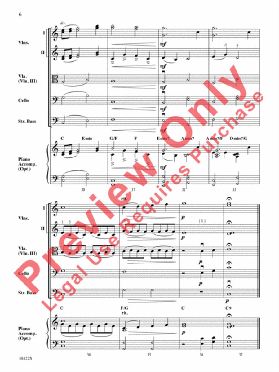 As Twilight Falls String Orchestra scores gallery preview page 7