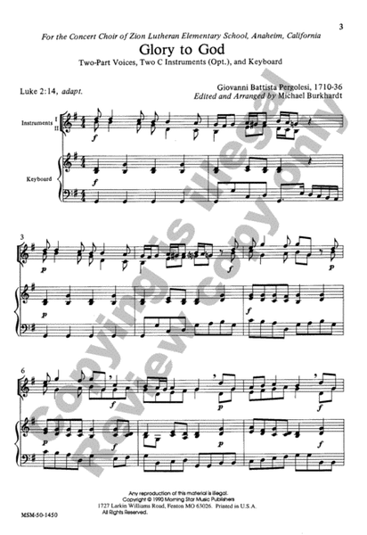Glory to God (Choral Score)