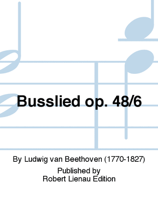 Busslied Op. 48/6