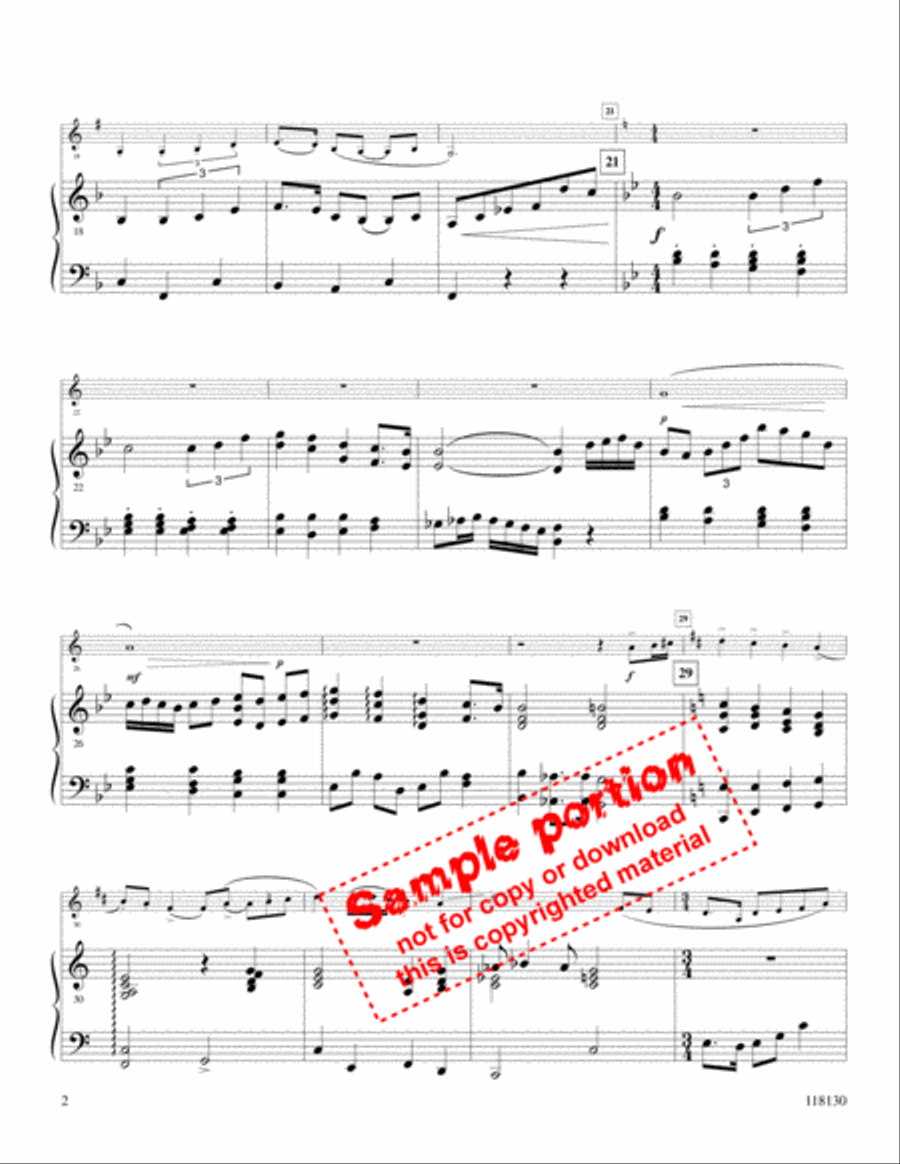 Come Thou Fount Flute scores gallery preview page 3