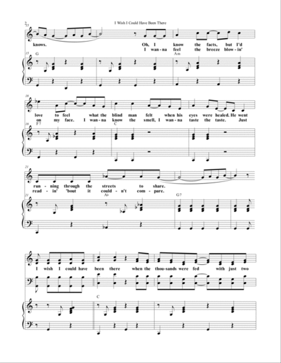 I Wish I Could Have Been There 4-Part scores gallery preview page 2