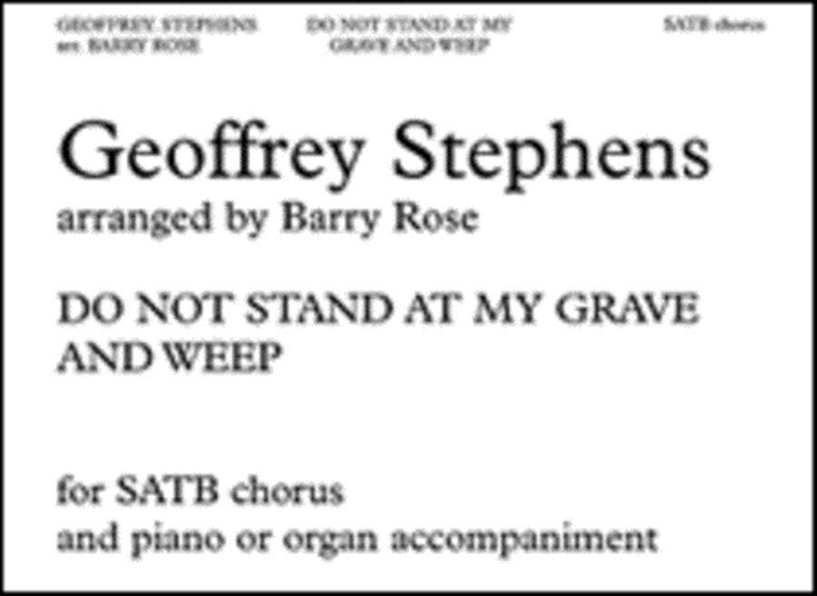 Do Not Stand at My Grave and Weep 4-Part scores gallery preview page 1