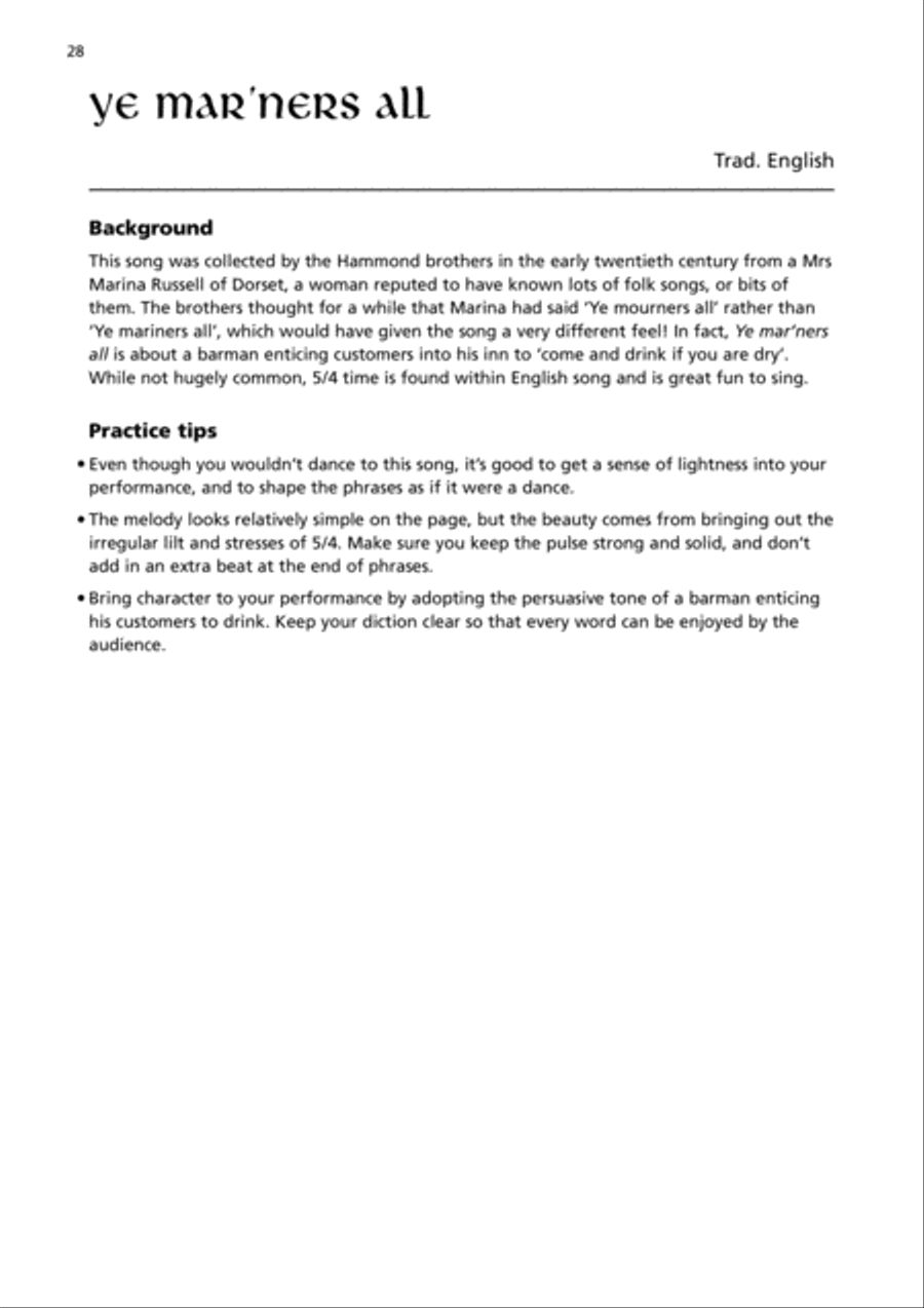 The Language of Folk, Book 2 Voice scores gallery preview page 3